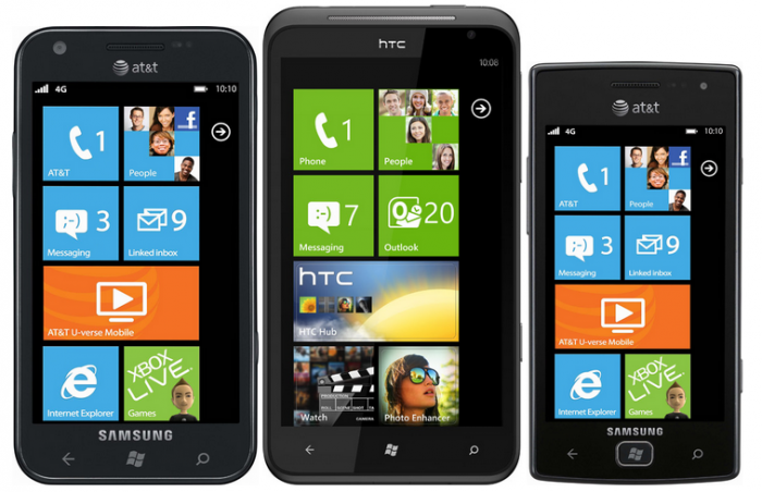 Samsung Focus S HTC Titan Samsung Omnia W