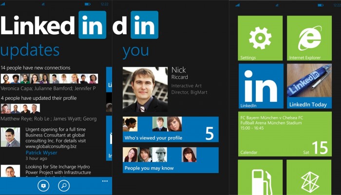 Linkedin App para Windows Phone