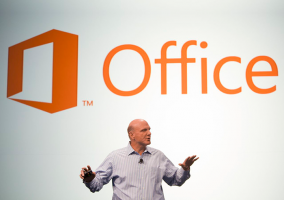 Steve Ballmer Anuncia Microsoft Office en San Francisco el 16 de julio de 2012