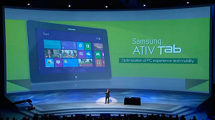 Samsung presenta sus tablets ATIV con windows 8