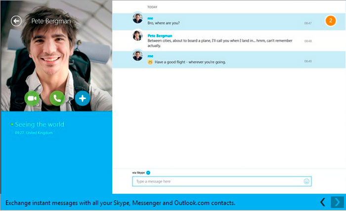 skype microsoft account windows 8