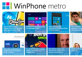 Aplicación de WinPhone metro para Windows 8 - Vista de inicio