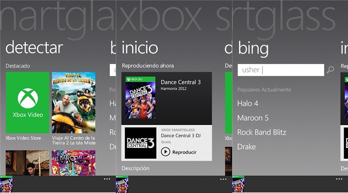 Xbox Smart Glass (Capturas de pantalla)