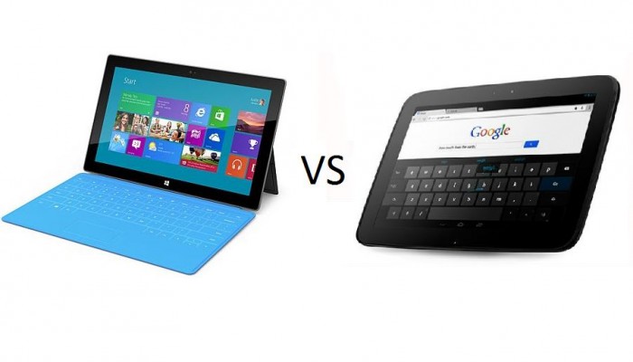 Microsoft Surface VS Samsung Nexus 10