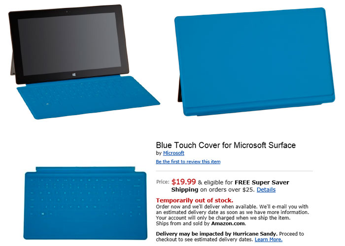Amazon ofrece el teclado Touch Cover de Surface por tan solo 19,99$