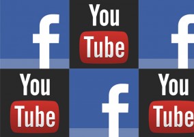 Aplicaciones Facebook, YouTube logo