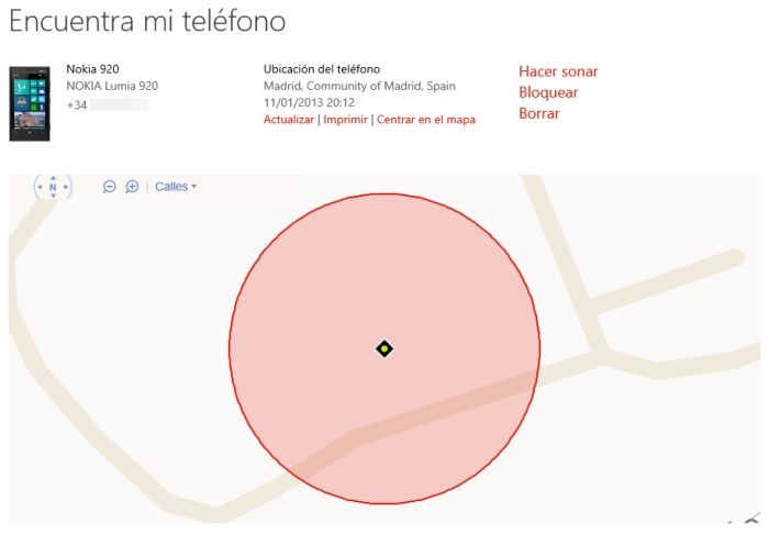 encuentra telefono windows phone web