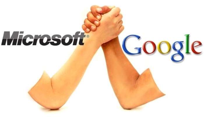 Google en contra de Microsoft