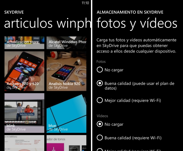 Fotos con SkyDrive