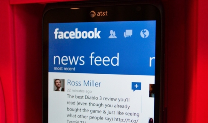 Facebook para Windows Phone 8