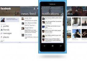 Mockup de la aplicación de Facebook para Windows Phone