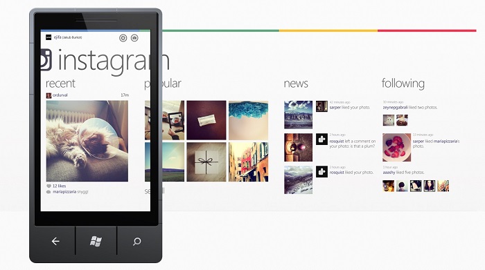 Imagen falsa de Instagram para Windows Phone