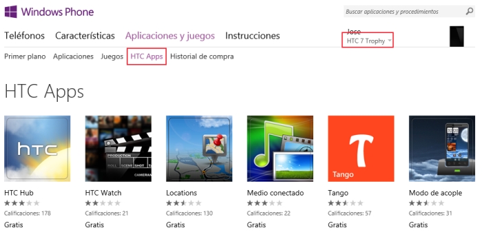 windows phone store htc