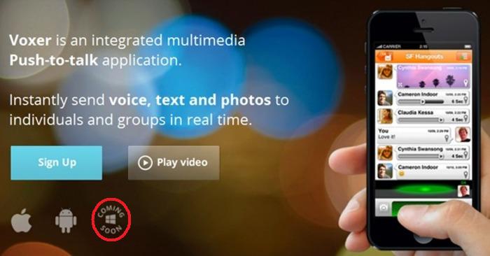 Voxer Aplicación