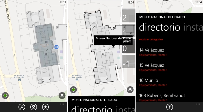 mapas edificios here windows phone