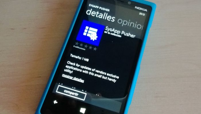 sysapp pusher windows phone 8