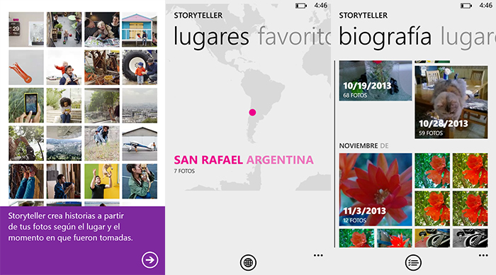 Capturas Nokia Storyteller