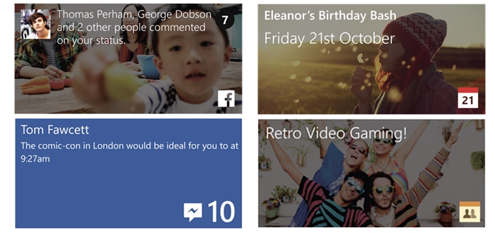 facebook beta live tile