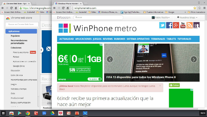 Chrome OS sobre Windows 8