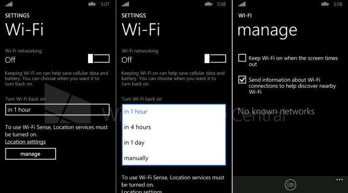Conectividad Wi-Fi en Windows Phone 8.1