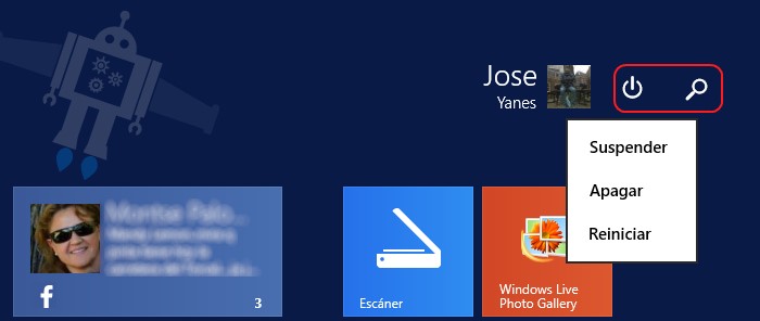 apagado y busqueda windows 8.1 update 1