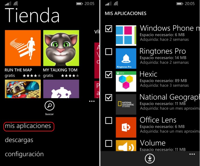 reinstalar aplicaciones windows phone 8.1