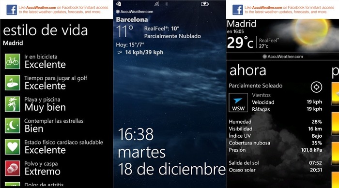 AccuWeather Windows Phone