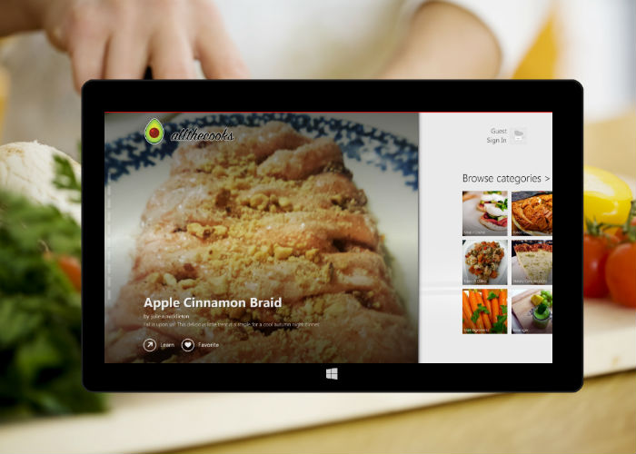 La mejor aplicación de recetas en Windows y Windows Phone