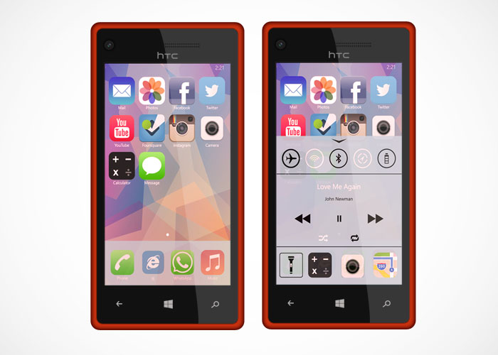 Ios 7 launcher en windows phone