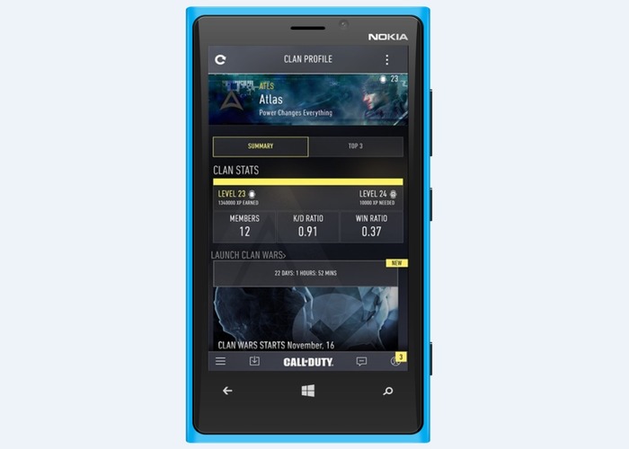 Call of Dury Advanced Warfare Windows Phone