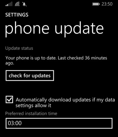 Windows Phone 8.1 Build 14203