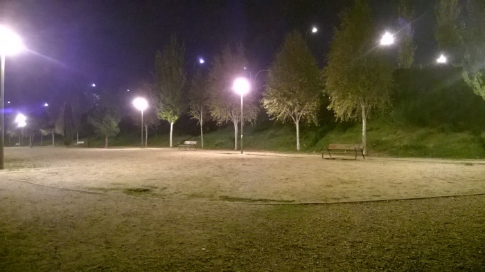 nokia lumia 735 foto nocturna parque