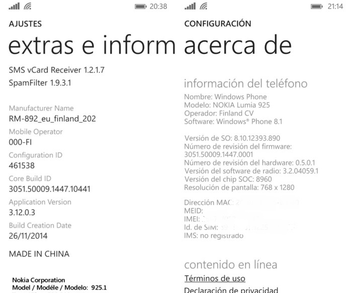 Actualizacion Lumia 925