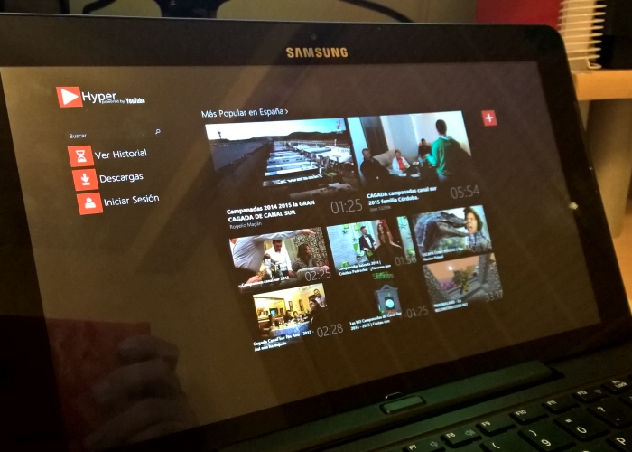 Hyper for YouTube para Windows 8