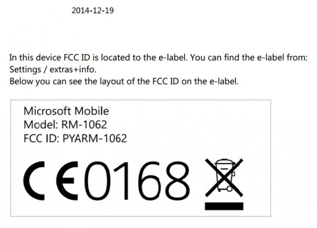 FCC Microsoft Lumia 1330