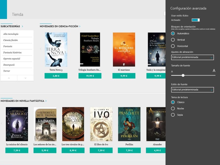 Kobo Books captura