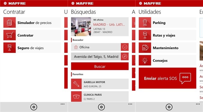 MAPFRE Windows Phone