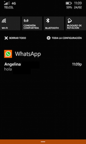 WhatsApp doble linea