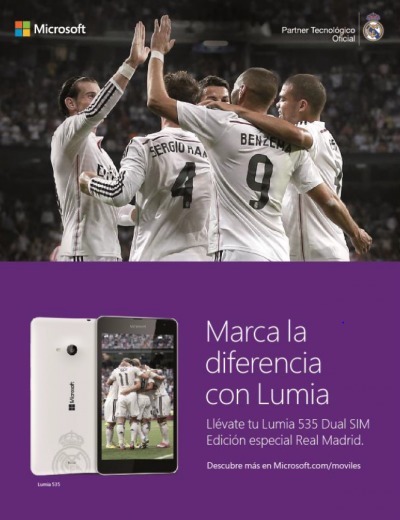 Lumia 535 Real Madrid