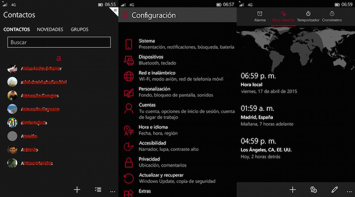 Windows 10 moviles