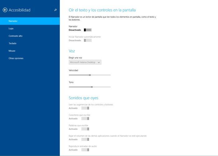 Windows 8.1 accesibilidad