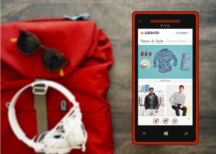 ZAlando aplicación en Windows Phone