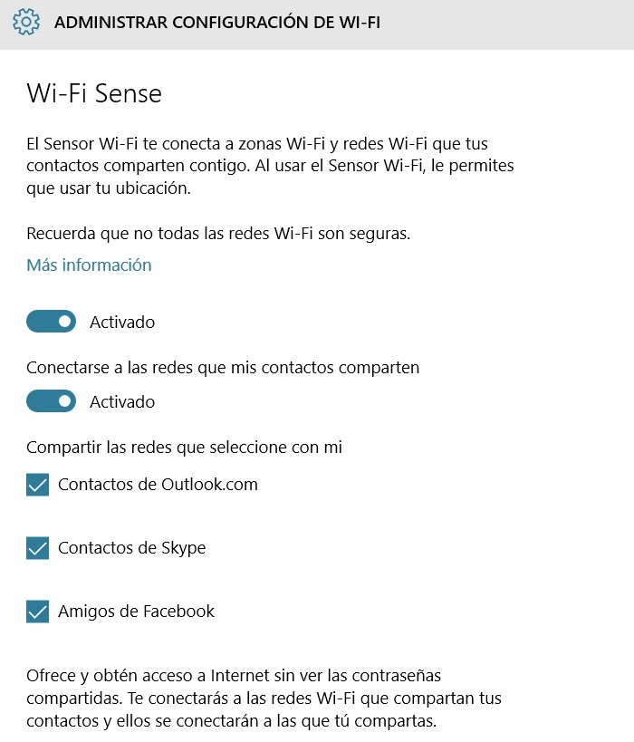 activar wi-fi sense parte 2