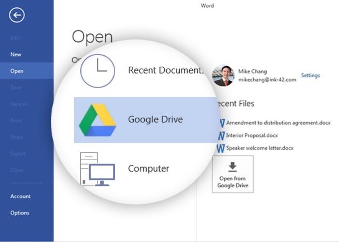 Google Drive plugin Office