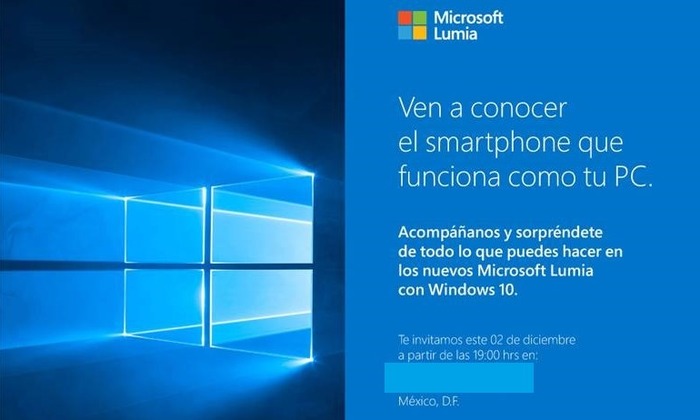 Lumia 950 y 950 xl presentacion Mexico