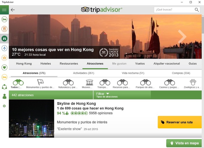 TripAdvisor Hotels Flights Restaurants captura