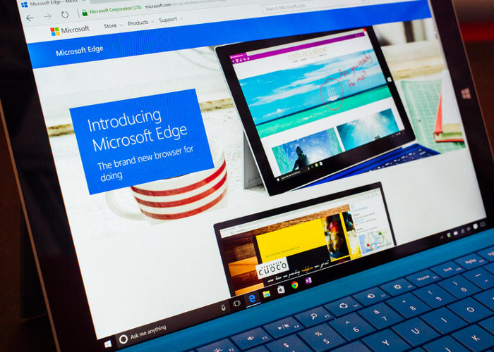 Microsoft Edge en Surface 3
