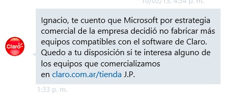 claro windows phone argentina