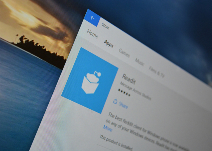 Readit App W10