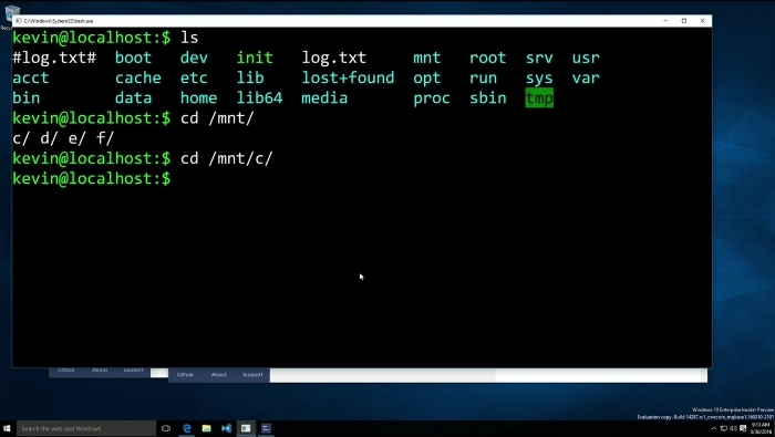 Terminal Bash Windows 10